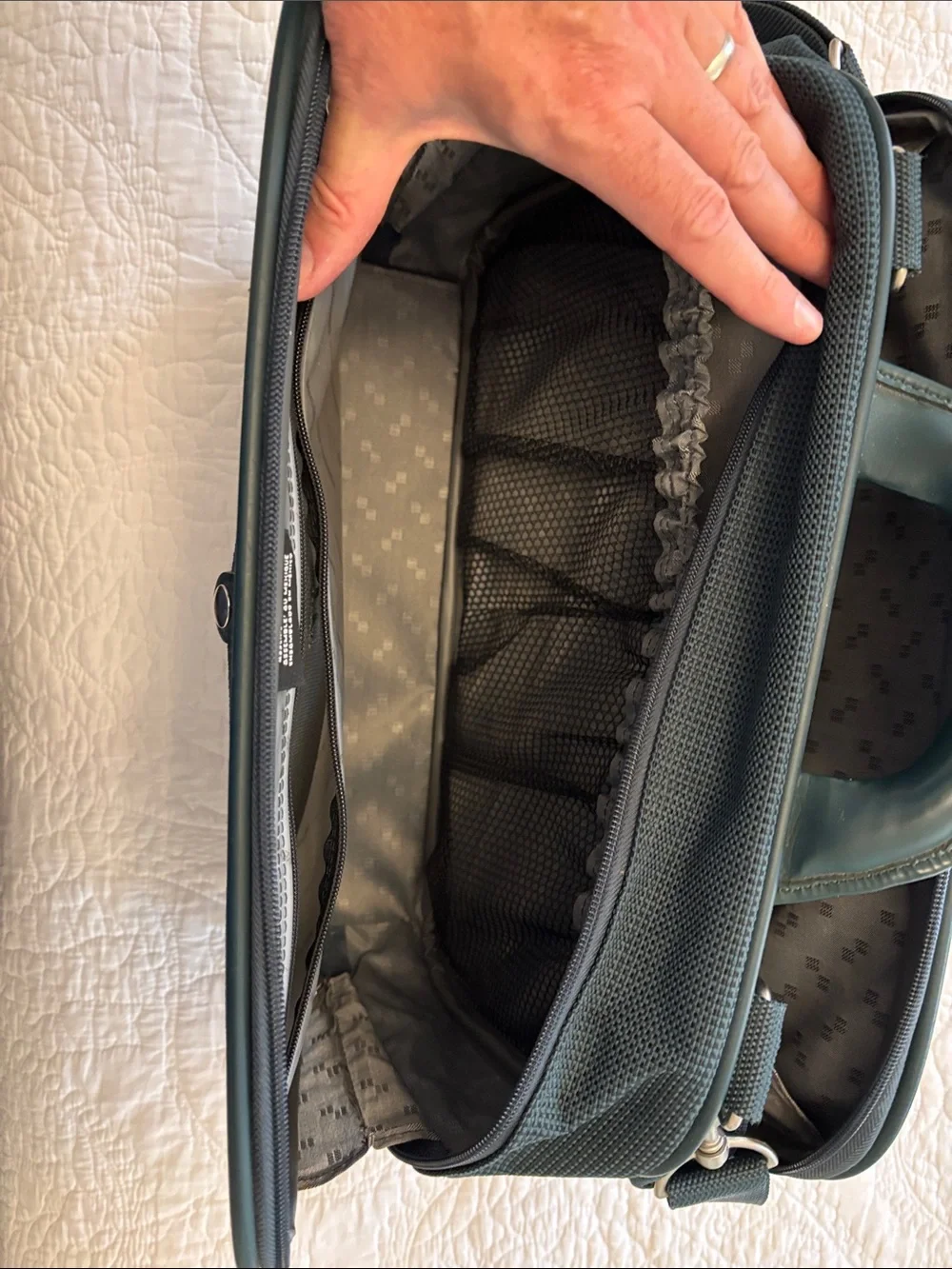 Samsonite Dark Green Laptop Shoulder Travel Bag